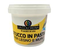 Stucco in Pasta per Legno e Muro BIANCO, Pronto all’Uso per Interni, Riempitivo per Buchi e Fessure, Rasabile e Carteggiabile (500 g.)