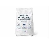 Stucco in Polvere Bianco Extra Fine 1 kg per Interni a Base di Gesso Superventilato Autoadesivo Riempitivo Facile da Carteggiare per Muri e Cartongesso - LEMAG SRL