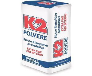 STUCCO IN POLVERE K2 EXTRAFINE PER MURO INTERNO E PARETI RASANTE RIEMPITIVO