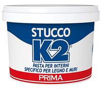 2 PEZZI Prima K2 STUCCO IN PASTA PRONTO all' Uso interno Per Legno Muri BIANCA