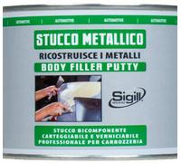 STUCCO METALLICO RESINA POLIESTERE BICOMPONENTE SIGILLFER GRIGIO N/D 500 ML