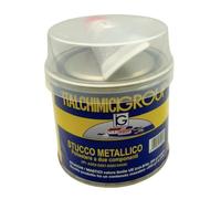 Stucco Metallico Poliestere Bicomponente 125 ml Carrozzeria Auto e Moto - Stucco per Metallo, Ferro e Vetroresina - Alta Resistenza e Carteggiabile