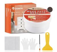 Stucco per legno 200g, Legno stucco Pasta riempitrice di legno Riempitore di legno verniciabile premium Kit Riparazione Legno per Trim Ripristina tabella Gabinetto (Grigio)