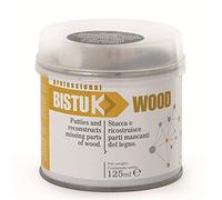Stucco per legno bicomponente poliestere+catalizzatore Bistuk Legno - Noce, 125 ml