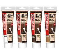 Stucco per Legno fibrorinforzato in pasta inodore 125 ml - Varie Colorazioni (Bianco)