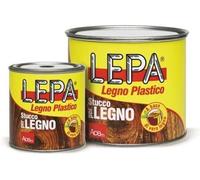 STUCCO PER LEGNO PRONTO a Base di Vero Legno col LARICE latta grande 820g / 1 Lt