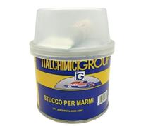 Stucco per Marmi Bicomponente 125 ml con Induritore - Certeggiabile Riparazione Crepe, Incollaggio per Marmo, Ceramica, Porcellana - Resistente fino a 100°C