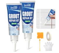 Stucco per Piastrelle Bianco, Kit Riparazione Piastrelle ad Asciugatura Rapida (Bianco 100g*2)