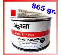 Stucco per Plastica Nero Paraurti Carbonio Carrozzeria Poliestere Bicomponente