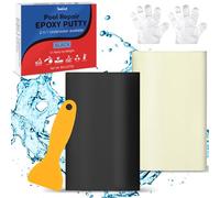 Stucco Piscina，227g Stucco Epossidico Bicomponente, Utilizzato per Riparare Perdite, Crepe, Riempimento, Incisione, per Metallo, Piastrelle in Ceramica, Può Essere Usato Sott'acqua (Nero)
