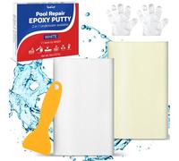 Stucco Piscina，227g Stucco Epossidico Bicomponente, Utilizzato per Riparare Perdite, Crepe, Riempimento, Incisione, per Metallo, Piastrelle in Ceramica, Può Essere Usato Sott'acqua (Bianco)