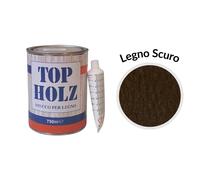 Stucco Poliestere Bicomponente per Legno 750 ml Top Holz - Colore Legno Scuro