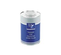 Stucco poliestere bicomponente spruzzo spray grigio chiaro 1 kg con diluente