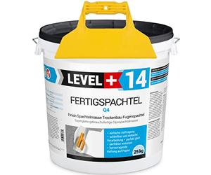 Stucco pronto 25 kg spatola lisciante stucco per fughe bianco puro + spatola in plastica senza dentatura set RM14