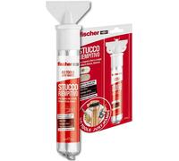 Fischer Stucco Veloce con Spatola Integrata per Coprire Fori e Crepe nel Muro, Pronto all'Uso, Bianco, 70 ml, 552152