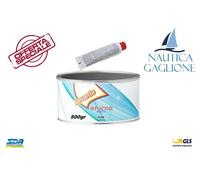 STUCCO RINFORZATO 500g VETRORESINA IN PASTA CON FIBRE DI VETRO AUTO BARCHE