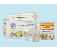 Kit riparazione fibroresina completo 750 ml carrozzeria nautica vetroresina