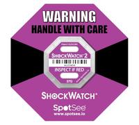 Stuck For - ShockWatch 2 Indicatore di impatto, confezione da 10, 37G viola, antimanomissione indicatore di danni da urti