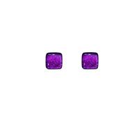 Stud earrings Sterling Silver Purple