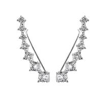 Stud - Set di orecchini a perno - disposizione simmetrica con sette stelle | Orecchini di alta qualità per orecchie sensibili, ipoallergenici - per donne e ragazze, riunioni, celebrazioni, eventi