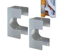 Stud Shoe, 2 Pieces Heavy Duty Pipe Guard, 16 Gauge Galvanized Steel Stud Guards for Framing, Plumbing Projects, Structural Reinforcement, Durable Protection for Pipes and Building Framework