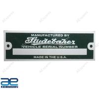 Studebaker Nuova Targa Dati Telaio Del Carro Numero Di Serie GEc In Alluminio