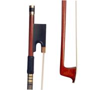 Student archetto violino Arco Per Violino 4/4 Arco In Legno Brasiliano Filo Rotondo In Filo D'oro E Arco In Crine Di Cavallo Bianco In Ebano Con Avvolgimento In Linea Nera