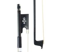 Student archetto violino Arco Per Violino Misura 4/4 Arco In Fibra Di Carbonio Bianco Crine Di Cavallo Ebano Well Balance