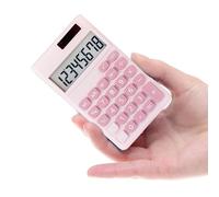 Student Calculator - Power Solar Electronic Calculator 8 Digit LCD Display | Handheld Desktop Calculation Device | Portable Basic Çalculator for Home Office School Classroom Study and Daily Use