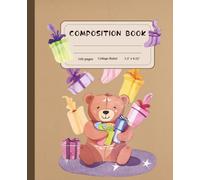 Student Composition Notebook_College Rules School Notes Journal Teddy Bear | Gift for Student: Cute Teddy Bear Vintage Notebook for student