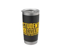 Student Driver Tee Ragazzi e Ragazze Be Patient Student Driver Bicchiere termico in acciaio inox doppia parete
