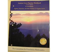 Student Extra Practice Workbook to Accompany Algebra, Functions, and Data Analysis: A Virginia Course