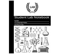 Student Lab Notebook | Science Experiment Record Book (8.5" x 11", 100 Pages) - Ideal for Chemistry, Biology & Physics Labs