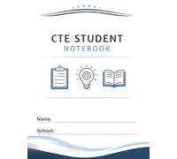 Student Lined Notebook (7.5 x 9.75): Large Format Writing Journal for Middle & High School Students, School Notes, Homework, and Projects