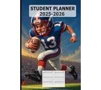 Student Planner 2025-2026 for Boys with American Football: a Homework & Assignment Calendar Notebook for Elementary, Middle & High School Organization with modern learning aids