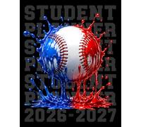 Student Planner 2026-2027: Baseball Academic Agenda With Dated Weekly and Monthly Spreads, Homework Organizer, Assignment Tracker, Class Schedule, and ... School Students | Great for Boys and Teens