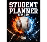 Student Planner 2026-2027: Baseball Academic Agenda With Dated Weekly and Monthly Spreads, Homework Organizer, Assignment Tracker, Class Schedule, and ... Great Back to School Gift for Boys and Teens