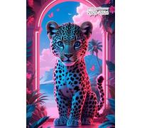 Student Planner kids A5: Boys and Girls - Cute Leopard Cover - Daily Weekly And Monthly - Small Size 5.8 x 8.3 - Dated - Academic School Year - For ... - Homework - Assignment - Non Spiral.