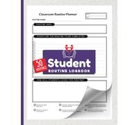 Student Routine Logbook: Classroom Procedure Planner for Elementary and Middle School Teachers | 104 Pages, Up to 50 Routines