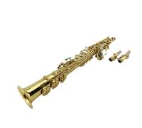 Student Sassofono Bb Tune Treble Sassofono Ottone Intagliato Lacca Dorata Tubo Dritto B Piatto Sax Saxophone Strumento Musicale Con Custodia