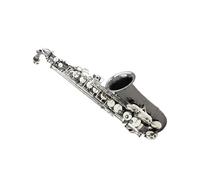 Student Sassofono Professionale Bend Mib Mi Bemolle Sassofono Contralto Sax Ottone Nero Nichel Placcatura Chiavi Carve Pattern