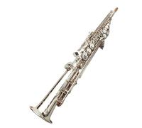 Student Sassofono Sassofono Professionale In Argento B Piatto Modello Intagliato Manuale Strumento Sax Treble (Color : Cloth Case)