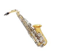 Student Sassofono Sax Strumento A Fiato Con Bottone A Conchiglia In Mib Mi Bemolle Inciso In Ottone Lucido Con Custodia Sordina