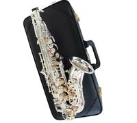 Student Sassofono Treble Sax Curved Neck Bb Tune Strumento Per Sassofono Saxophone In Ottone Nichel Argento Per Studenti Con Custodia