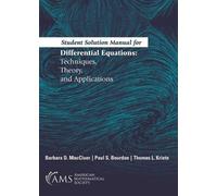 Student Solution Manual for Differential Equations (Tascabile)