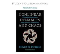 Mitchal Dichter Student Solutions Manual for Nonlinear Dynamics and (Tascabile)