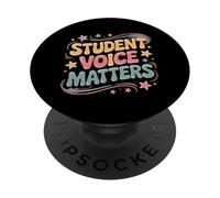 Student Voice Matters Consiglio studentesco Giornata delle elezioni scolastiche PopSockets PopGrip Adesivo
