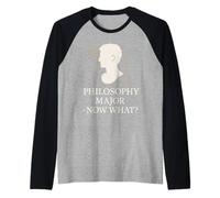 Studente di Filosofia Esistenziale Pensare Sovrapensamento Cogito Ergo Sum Maglia con Maniche Raglan