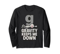 Studente di Fisica Quantum Joke Schrödinger F = ma Nerd Gift Maglia a Manica