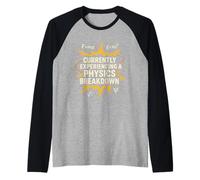 Studente di Fisica Quantum Joke Schrödinger F = ma Nerd Gift Maglia con Maniche Raglan